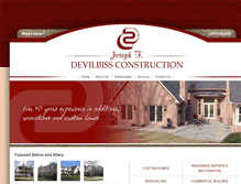 Tablet Screenshot of devilbiss-construction.com